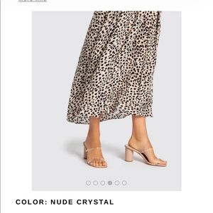 Dolce Vita Nude Crystal Nole Heels s 8.5